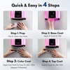 image:imageMakartt UV LED Nail Lamp for Gel Nails  Rechargeable Aurora 30W Nail Light with 39 LEDs Large Space 2600mAh Battery 4 Timers amp Auto Sensor Fast Curing Cordless Nail Lamp for SalonRose PinkA5UV nail lampGradient Pink