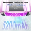 image:imageMakartt UV LED Nail Lamp for Gel Nails  Rechargeable Aurora 30W Nail Light with 39 LEDs Large Space 2600mAh Battery 4 Timers amp Auto Sensor Fast Curing Cordless Nail Lamp for SalonRose PinkA6UV nail lampGradient Purple