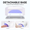 image:imageMakartt UV LED Nail Lamp for Gel Nails  Rechargeable Aurora 30W Nail Light with 39 LEDs Large Space 2600mAh Battery 4 Timers amp Auto Sensor Fast Curing Cordless Nail Lamp for SalonRose PinkWhite