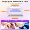 image:imageMakartt UV LED Nail Lamp for Gel Nails  Rechargeable Aurora 30W Nail Light with 39 LEDs Large Space 2600mAh Battery 4 Timers amp Auto Sensor Fast Curing Cordless Nail Lamp for SalonRose PinkA3Pulg in UV nail lampWhite1