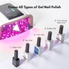 image:imageMakartt UV LED Nail Lamp for Gel Nails  Rechargeable Aurora 30W Nail Light with 39 LEDs Large Space 2600mAh Battery 4 Timers amp Auto Sensor Fast Curing Cordless Nail Lamp for SalonRose PinkA4UV nail lampWhite2