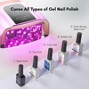image:imageMakartt UV LED Nail Lamp for Gel Nails  Rechargeable Aurora 30W Nail Light with 39 LEDs Large Space 2600mAh Battery 4 Timers amp Auto Sensor Fast Curing Cordless Nail Lamp for SalonRose PinkA6UV nail lampGradient Purple