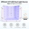 image:imageMakartt UV LED Nail Lamp for Gel Nails  Rechargeable Aurora 30W Nail Light with 39 LEDs Large Space 2600mAh Battery 4 Timers amp Auto Sensor Fast Curing Cordless Nail Lamp for SalonRose PinkWhite