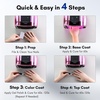 image:imageMakartt UV LED Nail Lamp for Gel Nails  Rechargeable Aurora 30W Nail Light with 39 LEDs Large Space 2600mAh Battery 4 Timers amp Auto Sensor Fast Curing Cordless Nail Lamp for SalonRose PinkA6UV nail lampGradient Purple