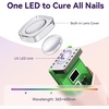 image:imageMakartt UV Nail Lamp Handheld Flash Cure Lamp with Painless Mode 800mAh Rechargeable Portable Nail Light with LCD Display amp 3 Timers for Home amp Salon DIYSilverPink