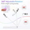 image:imageMakartt UV Nail Lamp Handheld Flash Cure Lamp with Painless Mode 800mAh Rechargeable Portable Nail Light with LCD Display amp 3 Timers for Home amp Salon DIYSilverWhite Stand