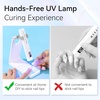 image:imageMakartt UV Nail Lamp Handheld Flash Cure Lamp with Painless Mode 800mAh Rechargeable Portable Nail Light with LCD Display amp 3 Timers for Home amp Salon DIYSilverWhite Stand