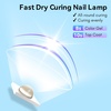 image:imageMakartt UV Nail Lamp Handheld Flash Cure Lamp with Painless Mode 800mAh Rechargeable Portable Nail Light with LCD Display amp 3 Timers for Home amp Salon DIYSilverWhite