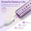 image:imageMakartt UV Nail Lamp Handheld Flash Cure Lamp with Painless Mode 800mAh Rechargeable Portable Nail Light with LCD Display amp 3 Timers for Home amp Salon DIYSilverGradient Purple