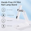 image:imageMakartt UV Nail Lamp Handheld Flash Cure Lamp with Painless Mode 800mAh Rechargeable Portable Nail Light with LCD Display amp 3 Timers for Home amp Salon DIYSilverWhite Stand