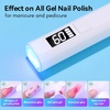 image:imageMakartt UV Nail Lamp Handheld Flash Cure Lamp with Painless Mode 800mAh Rechargeable Portable Nail Light with LCD Display amp 3 Timers for Home amp Salon DIYSilverWhite