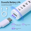 image:imageMakartt UV Nail Lamp Handheld Flash Cure Lamp with Painless Mode 800mAh Rechargeable Portable Nail Light with LCD Display amp 3 Timers for Home amp Salon DIYSilverWhite