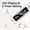 image:imageMakartt UV Nail Lamp Handheld Flash Cure Lamp with Painless Mode 800mAh Rechargeable Portable Nail Light with LCD Display amp 3 Timers for Home amp Salon DIYSilverSilver