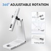 image:imageMakartt UV Nail Lamp Handheld Flash Cure Lamp with Painless Mode 800mAh Rechargeable Portable Nail Light with LCD Display amp 3 Timers for Home amp Salon DIYSilverWhite with Stand