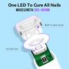 image:imageMakartt UV Nail Lamp Handheld Flash Cure Lamp with Painless Mode 800mAh Rechargeable Portable Nail Light with LCD Display amp 3 Timers for Home amp Salon DIYSilverWhite