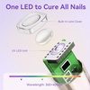 image:imageMakartt UV Nail Lamp Handheld Flash Cure Lamp with Painless Mode 800mAh Rechargeable Portable Nail Light with LCD Display amp 3 Timers for Home amp Salon DIYSilverGradient Purple