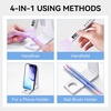 image:imageMakartt UV Nail Lamp Handheld Flash Cure Lamp with Painless Mode 800mAh Rechargeable Portable Nail Light with LCD Display amp 3 Timers for Home amp Salon DIYSilverWhite with Stand
