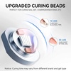 image:imageMakartt UV Nail Lamp Handheld Flash Cure Lamp with Painless Mode 800mAh Rechargeable Portable Nail Light with LCD Display amp 3 Timers for Home amp Salon DIYSilverWhite with Stand
