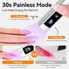 image:imageMakartt UV Nail Lamp Handheld Flash Cure Lamp with Painless Mode 800mAh Rechargeable Portable Nail Light with LCD Display amp 3 Timers for Home amp Salon DIYSilverSilver
