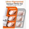 image:imageMakartt UltraPigmented White Gel Nail Polish 15ml One Coat White Gel Polish High Gloss Shine SalonGrade UV Polish Gels Perfect for French Tips amp Nail Art Manicure DIY Salon HomeMilky Muse