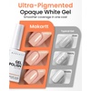 image:imageMakartt UltraPigmented White Gel Nail Polish 15ml One Coat White Gel Polish High Gloss Shine SalonGrade UV Polish Gels Perfect for French Tips amp Nail Art Manicure DIY Salon HomeBarely There
