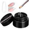 image:imageMakartt 3D Gel Nail Art 4 in 1 Clear Solid Gel Builder for Extension UV Nail Glue for Acrylic Nails Rhinestones 3d Sculpting Gels Hard Gels for Nails UVLED Nails Lamp Required 15ML 2 BottlesClear Gel Builder