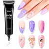 image:imageMakartt 3D Gel Nail Art for Sculpting 3in1 MultiFunctional 15g Clear 3D Nail Gel for Molding amp Painting Nails Designs No Wipe Nail Glue for Rhinestones Chrome Powder amp DIY ManicureA0915g 3D Nail Gel