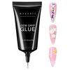image:imageMakartt 3D Gel Nail Art for Sculpting 3in1 MultiFunctional 15g Clear 3D Nail Gel for Molding amp Painting Nails Designs No Wipe Nail Glue for Rhinestones Chrome Powder amp DIY ManicureA02nail rhinestone glue set  30G