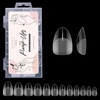image:imageMakartt Almond Nail Tips 500pcs Medium Prebuffed Full Cover Clear Press on Nails 10 Sizes Soak Off Soft Gel Nail Tips Extension Professional Acrylic Fake Nails No Crease False Nail Salon DIY ArtA07Extra Short Almond120PCS