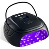 image:imageMakartt Compact Travel UV Nail Lamp for Gel Polish Plugin Nail Dryer with 5s Flash Cure 99s Mode for Dark Thick Gels Auto Sensor 4 Timers amp 18 LED Beads for Beginner Home DIY Gift WhiteA6 nail lampMatte Black