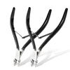 2pcsBlack Cuticle Nippers