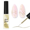 image:imageMakartt Gel Nail Polish Liner Set 8ML 2 Colors White and Black for French Nail Art French Tips Swirls DIY Manicure Soak Off UV Curing with Thin BrushGold Liner Gel Polish
