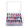 image:imageMakartt Gel Nail Polish Organizer Clear Storage Case Holder for 60 Bottles Large Compartment SpaceSaving Travel Carry Colors DisplayClear 48 bottles