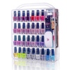 image:imageMakartt Gel Nail Polish Organizer Clear Storage Case Holder for 60 Bottles Large Compartment SpaceSaving Travel Carry Colors DisplayClear 60 bottles