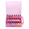 image:imageMakartt Gel Nail Polish Organizer Clear Storage Case Holder for 60 Bottles Large Compartment SpaceSaving Travel Carry Colors DisplayPink 48 bottles