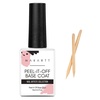 image:imageMakartt Gel Top Coat  2PCS No Wipe Top Coat Gel Nail Polish LongLasting Glossy Finish Clear Nail Polish NonYellowing Pink Bottle Soak Off with UVLED Lamp DIY Manicure Gift for WomenClear Peel Off Gel Base Coat  15ml
