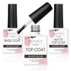 image:imageMakartt HemaFree Gel Top and Base Coat Set 2 PCS 15ml No Wipe Upgraded Mild Formula DiamondShine LongLasting Base and Top Coat Gel Nail Polish Soak Off UV LED Lamp Needed Home DIY Gift WomenBase  Top  Matte Coat 3 Pcs