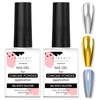 Top Coat for Chrome Nail Powder 2 Pcs