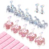 image:imageMakartt Holographic Nail Stand for PressOn Nails DIY Magnetic Holder 2 Pink Glitter Bases Presson Stand for Gel Curing Beginners Practice Skills Salon Nail Tech amp Content Creators Display NailsPinkclearflower Base