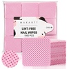 image:imageMakartt LintFree Nail Wipes  1000PCS Pink Nail Polish Remover Pads Super Absorbent Soft Dry Wipes for Nail Prep Gel Polish Removal Eyelash Extension Glue Cleaning NonWoven Fabric1000PCS