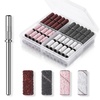 image:imageMakartt Nail Drill Bits Sanding Bands for Nail Drill 100Pcs 4 Color Coarse Fine 80120180240 Grit File Sand with 31mm Mini Mandrel Nail Bit Set for Acrylic Nails Gel Manicures and PedicureBlackWhitePinkBrown