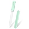 image:imageMakartt Nail Files Glass Nail Files for Natural Nails DoubleSided Reusable Sandblasted Fingernail Buffers with Case for Shape amp Smooth Finish Portable Manicure Gift Set 3pcs Pink Green Blue1pc Green glass nail file