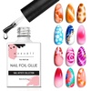 image:imageMakartt Nail Foil Glue 3D Gel Nail Art 2Pcs 8ml Nails Transfer Gel Adhesive for Linear Shell Ripple Designs UV LED Lamp Required1pcs 15ml