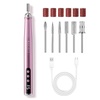 image:imageMakartt PenShaped Rechargeable Nail Drill for Beginners 25000 RPM Cordless Electric Nail File with 5Speed LED Display Lightweight Quiet E File Kit for Gel Polish Removal Home Travel UsePurpleHepsela Pink