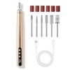 image:imageMakartt PenShaped Rechargeable Nail Drill for Beginners 25000 RPM Cordless Electric Nail File with 5Speed LED Display Lightweight Quiet E File Kit for Gel Polish Removal Home Travel UsePurpleHepsela Gold