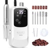image:imageMakartt Rechargeable Electric Nail Drill 35000 RPM Nail Drill File with Storage Stand for Acrylic Gel Polishing Removing LED DisplayCordless Efile with Bits Kit for Manicure Beginner Home PinkHephaely White