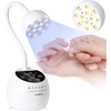 image:imageMakartt UV LED Nail Lamp  Gooseneck Flash Cure Lamp 39mWcm Rechargeable UV Light for Gel Nails with Auto Sensor 4 Timers Fast Curing Nail Light for Charms GelX Tips Rhinestones Diamond WhiteA5uv nail lampWhite