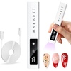 image:imageMakartt UV LED Nail Lamp UV Light for Gel Nails 6W Mini USB Portable Lamp Fast Drying Gel Polish Curing Light 60S Timer Dryer Manicure Salon Home DIYA1White