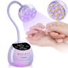 image:imageMakartt UV Nail Lamp Mini UV Light for Gel Nails Polish Luminoza 30mWcm Rechargeable LED Nail Light Nail Dryer with 4 Timers amp Auto Sensor Fast Curing Goosenecks Lamp for Home DIY ManicureA04nail lampGlazed Purple