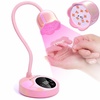 image:imageMakartt UV Nail Lamp Mini UV Light for Gel Nails Polish Luminoza 30mWcm Rechargeable LED Nail Light Nail Dryer with 4 Timers amp Auto Sensor Fast Curing Goosenecks Lamp for Home DIY ManicureIridescent Pink